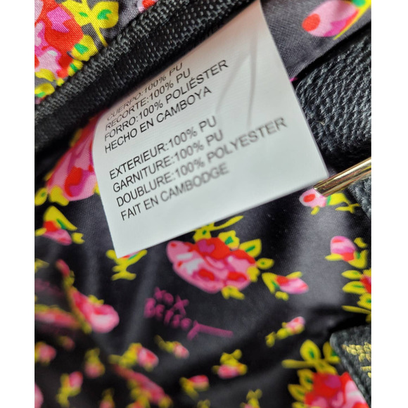 Betsey Johnson Oversized Panda Floral Backpack  & Phone Pouch NEW w/ Tags - Picture 7 of 13